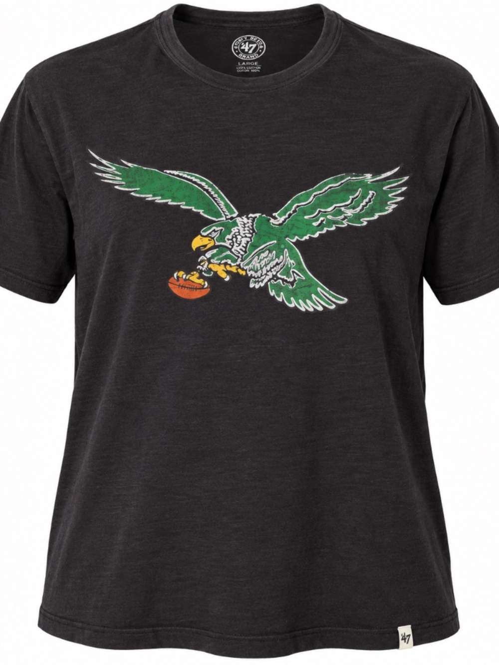 47 Brand Philadelphia Eagles T-Shirt Green Eagle Graphic Size L
